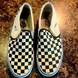 Vans Classic Slip-On Checkerboard Shoe like new, worn 2x